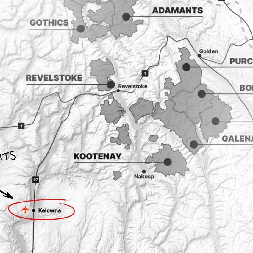 Partial view of CMH area map